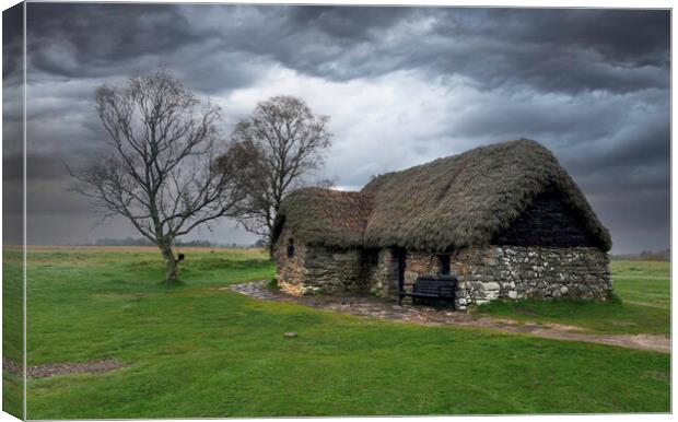 Old Leanach Cottage Canvas Print by Leighton Collins
