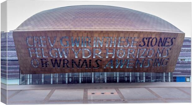 Wales Millennium Centre Canvas Print by Leighton Collins