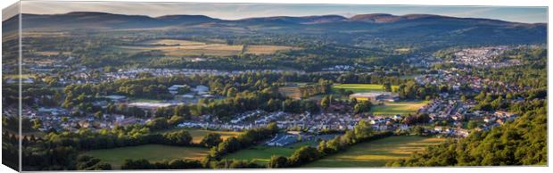 Ystradgynlais and the Brecon Beacons Canvas Print by Leighton Collins