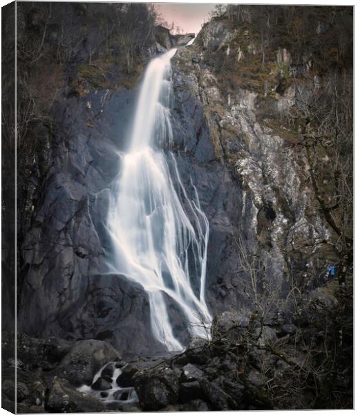 Aber Falls at Abergwyngregyn Canvas Print by Leighton Collins