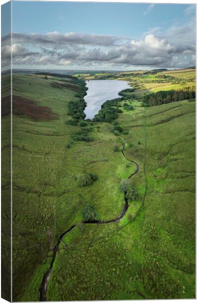 The Cray Reservoir in the Brecon Beacons National Park Canvas Print by Leighton Collins