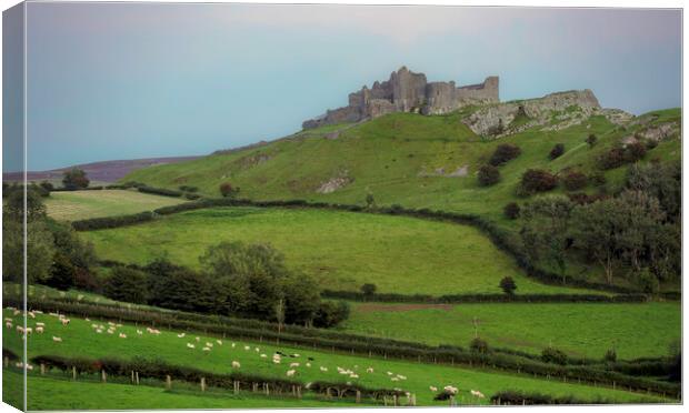 Carreg Cennen castle Canvas Print by Leighton Collins