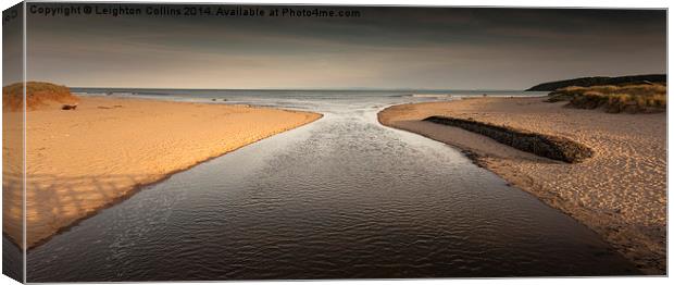 Oxwich Bay Swansea Canvas Print by Leighton Collins