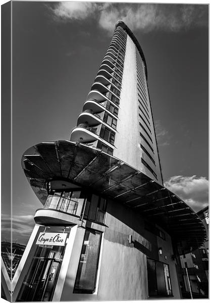 The Tower Swansea Marina Canvas Print by Leighton Collins