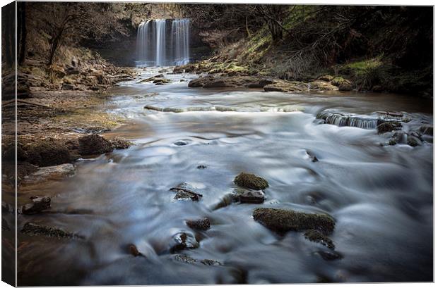  Sgwd yr Eira  Canvas Print by Leighton Collins