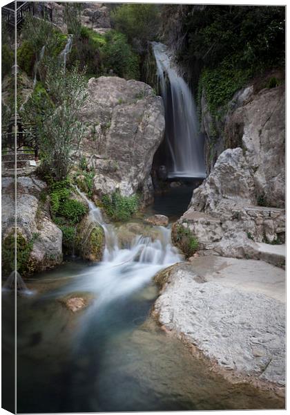  Algar waterfalls  Canvas Print by Leighton Collins