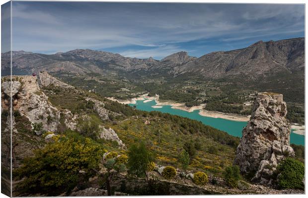  Guadalest valley Spain Canvas Print by Leighton Collins