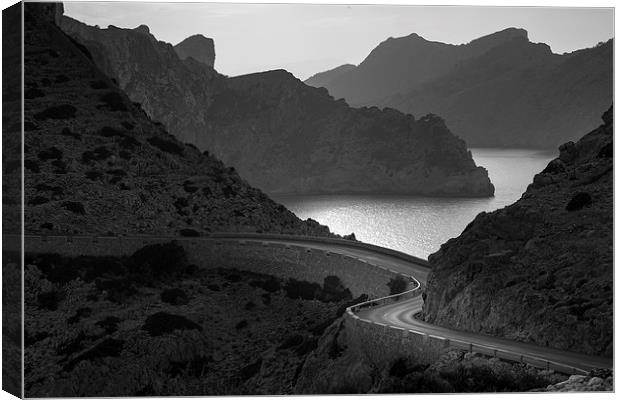  Road to Cap de Formentor Canvas Print by Leighton Collins
