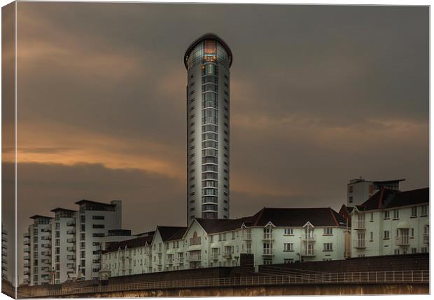  Meridian Tower Canvas Print by Leighton Collins