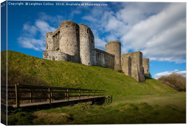 Kidwelly Castle South Wales Canvas Print by Leighton Collins