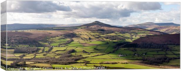 Sugarloaf Mountain Wales Canvas Print by Leighton Collins