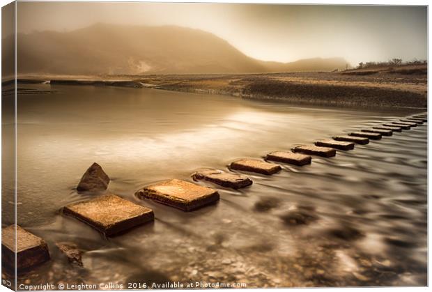 Stepping stones Canvas Print by Leighton Collins