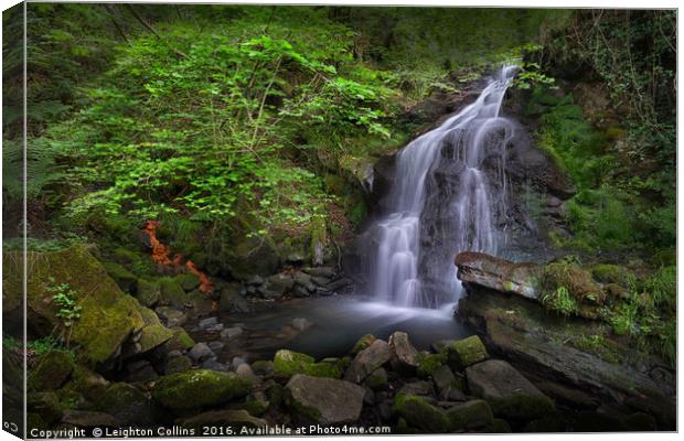 Rhigos Waterfall Canvas Print by Leighton Collins