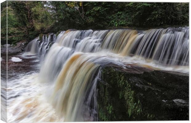 Sgwd y Pannwr waterfall Canvas Print by Leighton Collins
