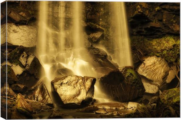 Melincourt waterfall Canvas Print by Leighton Collins