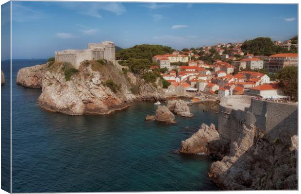 Fort Lovrijenac Fortress Dubrovnik Canvas Print by Leighton Collins