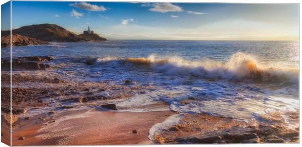 Bracelet Bay Swansea Canvas Print by Leighton Collins