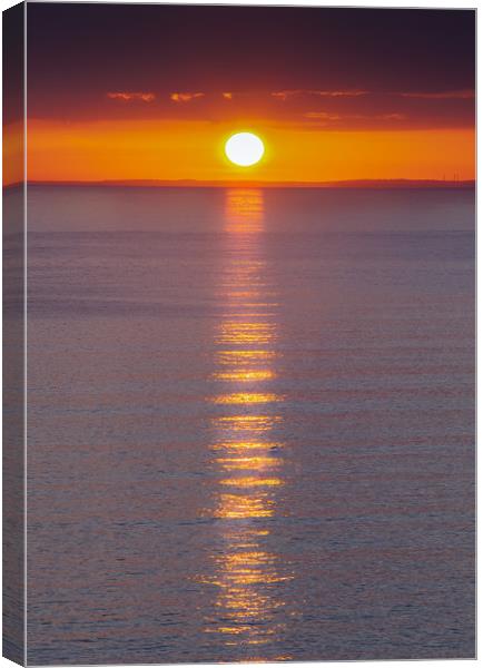 Gower sunset Canvas Print by Leighton Collins