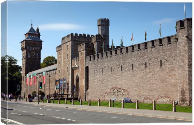 Cardiff castle Canvas Print by Leighton Collins