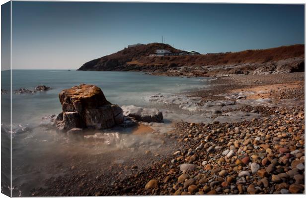 Bracelet Bay pebbles and rocks Canvas Print by Leighton Collins
