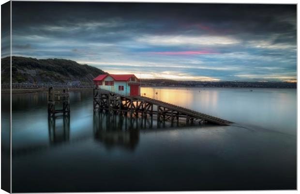 Dusk at the old lifeboat station Canvas Print by Leighton Collins