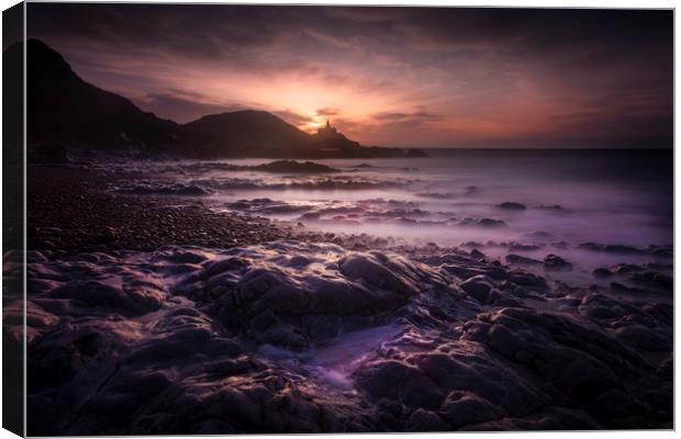 Daybreak at Bracelet Bay Canvas Print by Leighton Collins