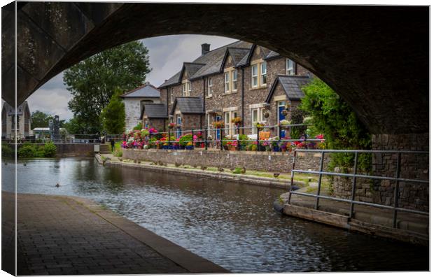 The Monmouthshire & Brecon Canal Canvas Print by Leighton Collins