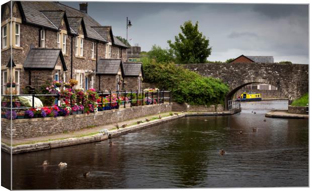 The Brecon Basin Canal Canvas Print by Leighton Collins