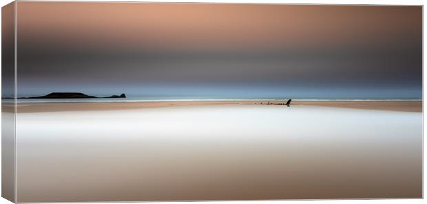 Rhossili Bay on the Gower Peninsula Canvas Print by Leighton Collins