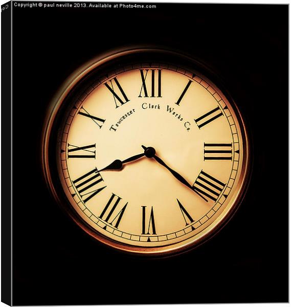 Time Canvas Print by paul neville