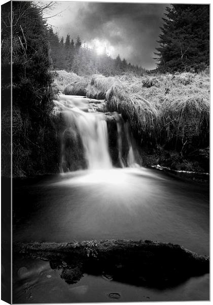 Enchanting Glenglave Waterfall Canvas Print by Les McLuckie
