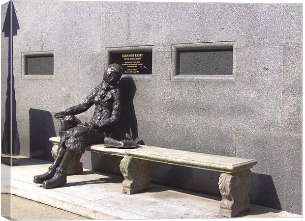 Eleanor Rigby Statue, Liverpool UK Canvas Print by Steve Kearns