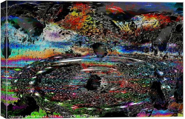  The whirlpool of Universes   Canvas Print by Pete Moyes
