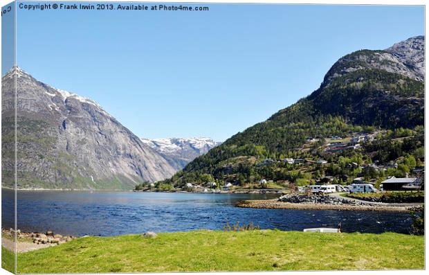 Typical Norwegian scenery. Canvas Print by Frank Irwin