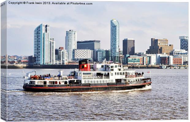 The Mersey Ferry Royal Iris Canvas Print by Frank Irwin