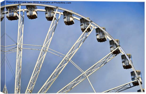 Fairground Ferris Wheel Canvas Print by Frank Irwin