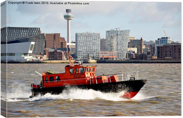 Liverpools Pilot Launch Kittiwake Canvas Print by Frank Irwin