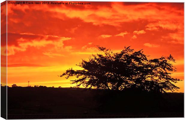 Welsh Sunset Canvas Print by Frank Irwin