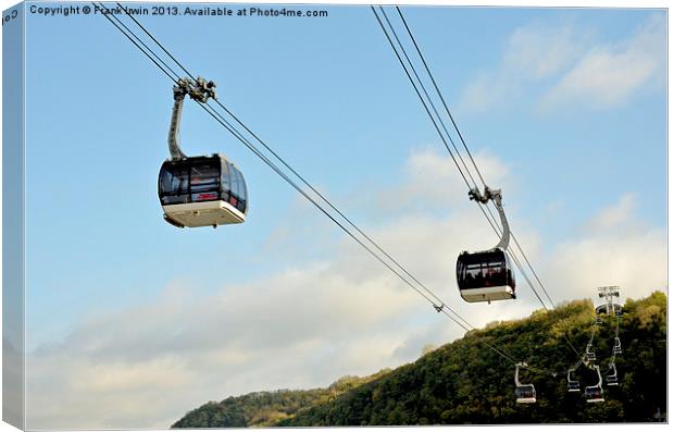 Cable car in Koblenz, Germany Canvas Print by Frank Irwin