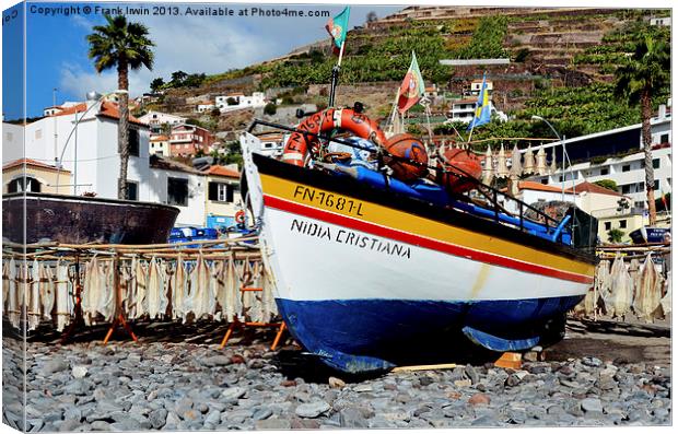 The fishing village of Ponta do Sol, Madeira Canvas Print by Frank Irwin