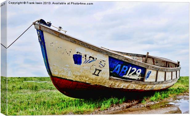 An abandoned and worse for wear boat Canvas Print by Frank Irwin
