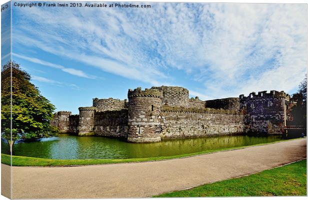 Beaumaris castle, Anglesey, N. Wales Canvas Print by Frank Irwin