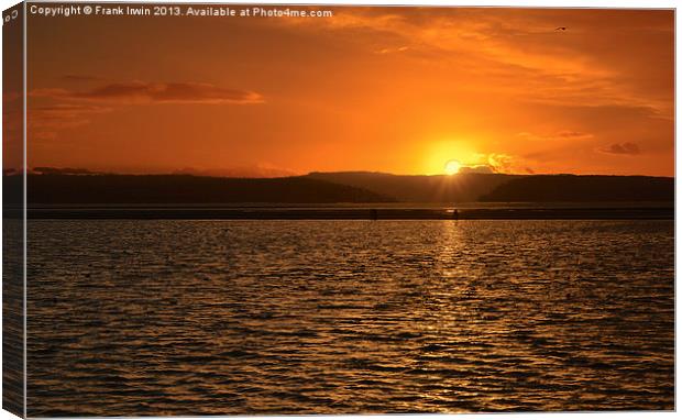 West Kirby (Wirral) Sunset Canvas Print by Frank Irwin