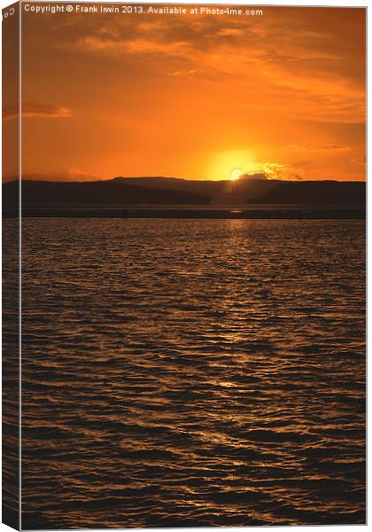 West Kirby (Wirral) Sunset Canvas Print by Frank Irwin