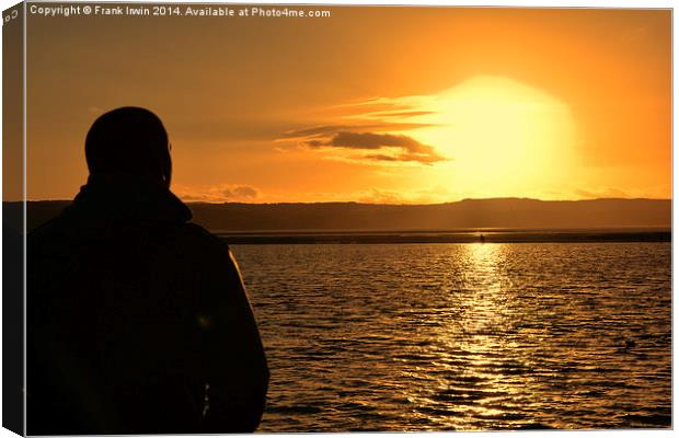 Sunset viewed from West Kirby, Wirral, UK Canvas Print by Frank Irwin