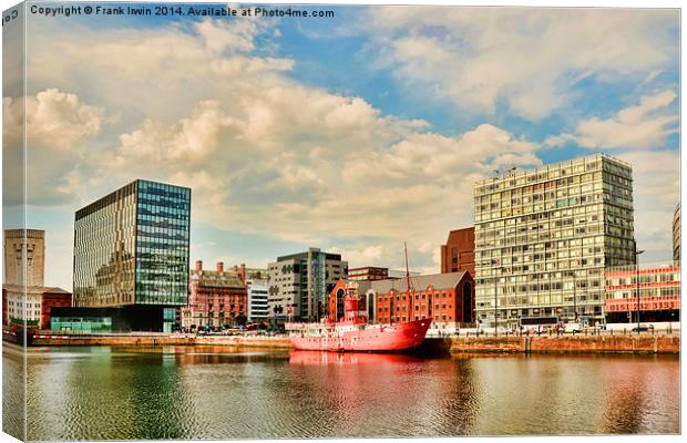 Old bar Lightship in Canning Dock East Canvas Print by Frank Irwin