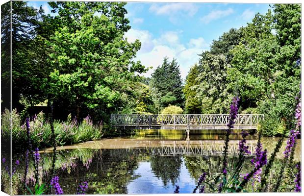 A secluded lake in Birkenhead Park Canvas Print by Frank Irwin