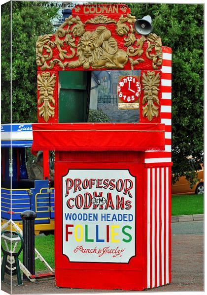 Traditional Punch & Judy booth Canvas Print by Frank Irwin