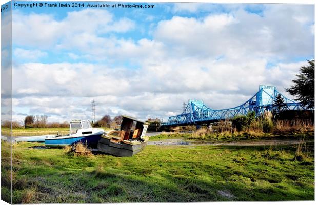 Alongside the River Dee at Connah’s Quay Canvas Print by Frank Irwin