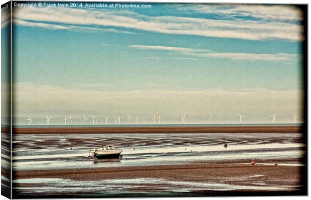 ‘Grunged’ view of Hoylak’e shoreline Canvas Print by Frank Irwin